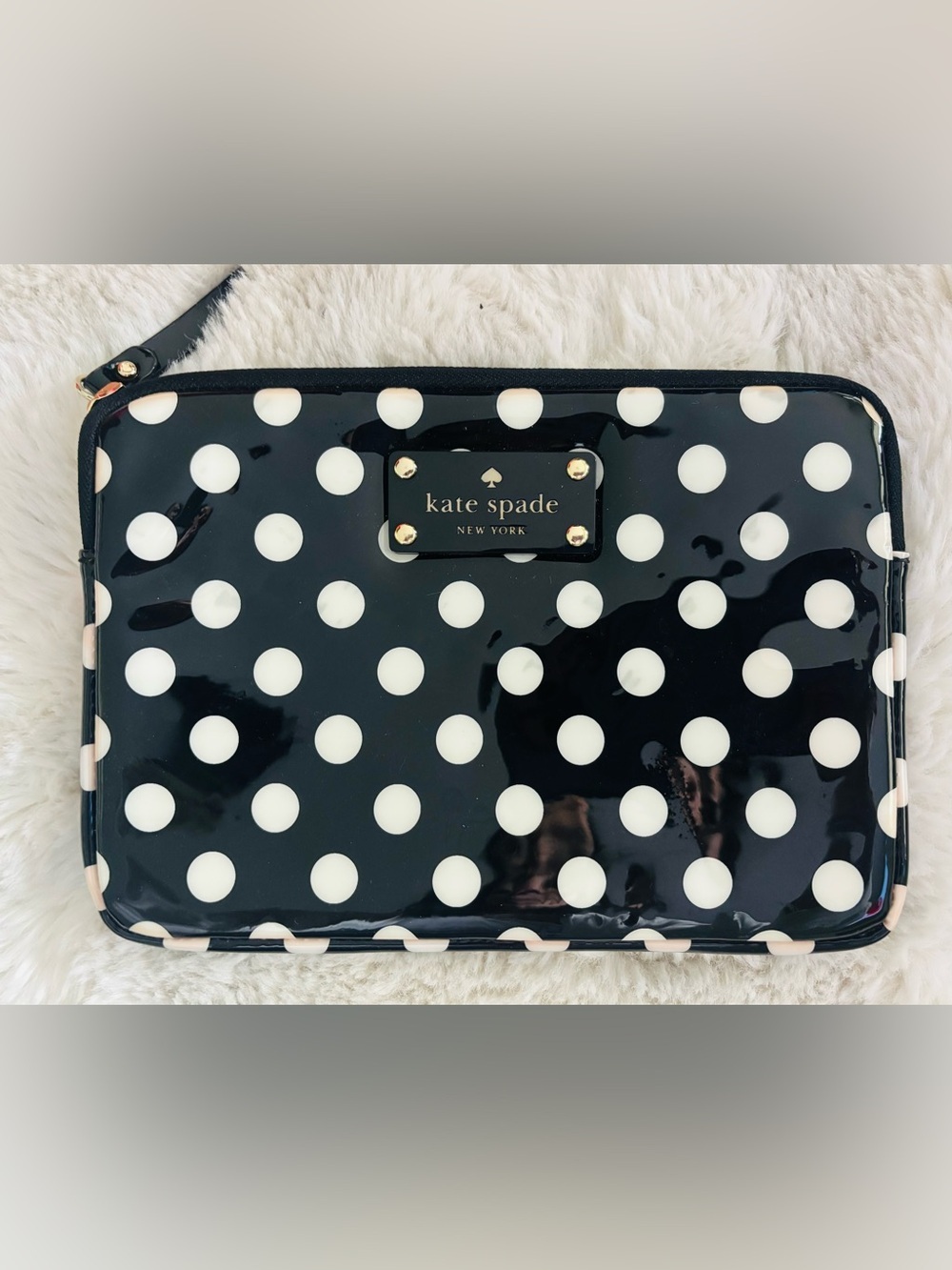 Kate Spade Black Polka Dot iPad Sleeve